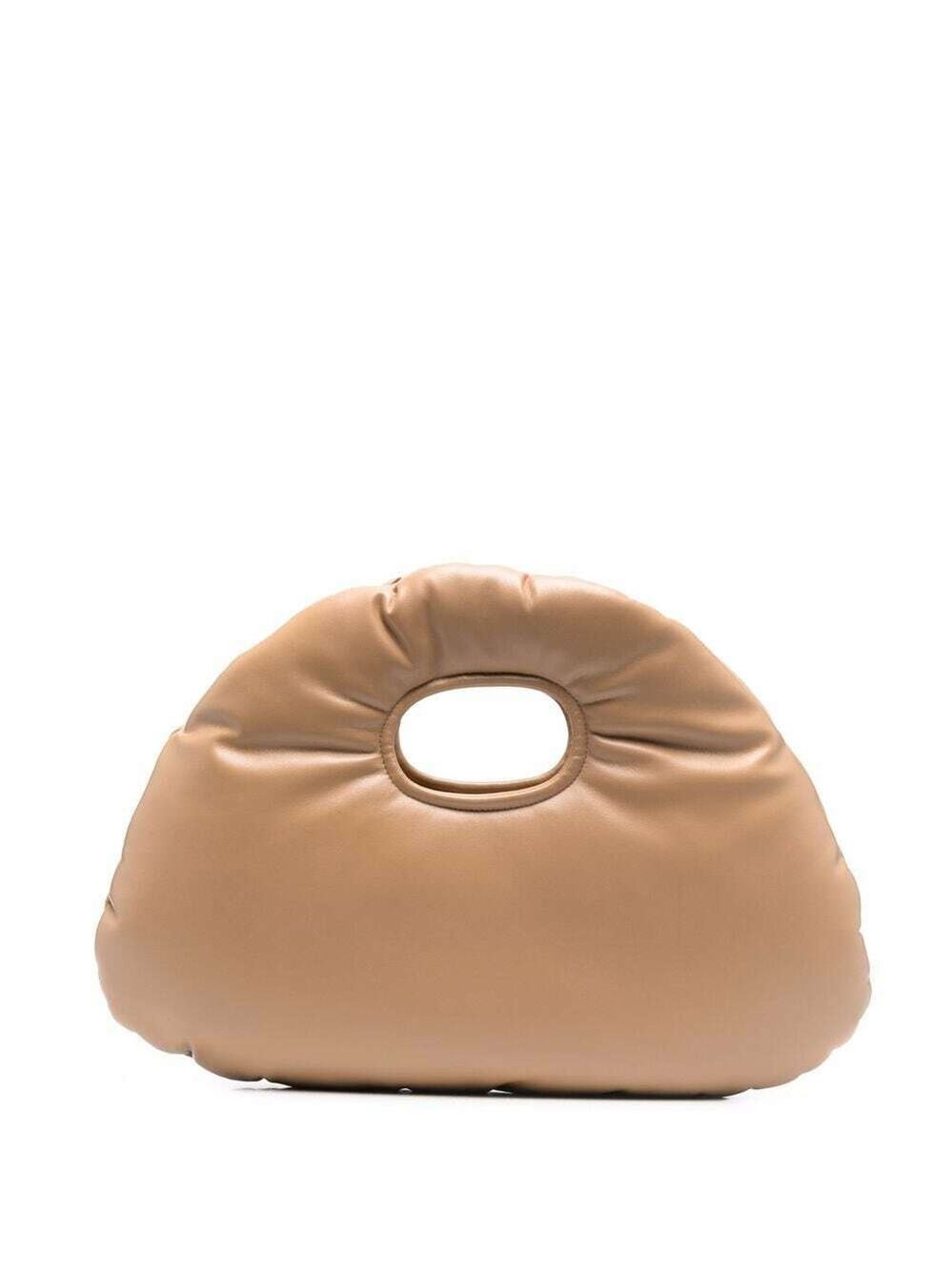 A.W.A.K.E. MODE Small Lucy Padded Top Handle Bag Beige